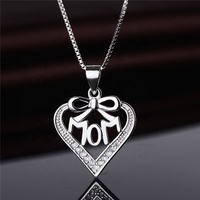 Nieuwe Sieraden 925 Sterling Zilver CZ Fruit Apple Hanger voor Meisje