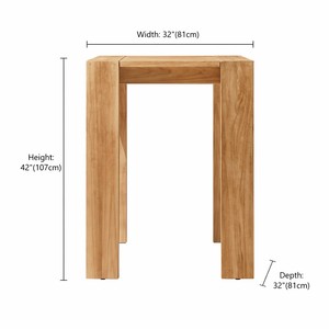 <b>Rounded</b> Corner Teak Wood Outdoor Dining Side Chair Hand Polished Elegant Garden Seating for Villa Projects - Product Image 2