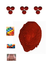 Màu sắc không phai Hot Bán Oxit sắt màu đỏ 130 bê tông sắc tố cho màu bê tông lát sân vườn đường gạch khối - Product Image 3