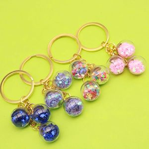 Wholesale Stained Glass Keychain Easter Bunny Alloy Keychain Metal Keychain