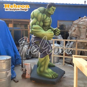 Figuras de Acción Realistas de Tamaño Natural, Escultura de Fibra de Vidrio del Hombre Musculoso <span class=keywords><strong>Hulk</strong></span>, Estatua del <span class=keywords><strong>Hulk</strong></span> de Película de Superhéroes, Figuras de Acción - Product Image 6