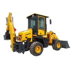 Trekker Met Backhoe En Voorlader 4X4 4wd Mini Loader Backhoe