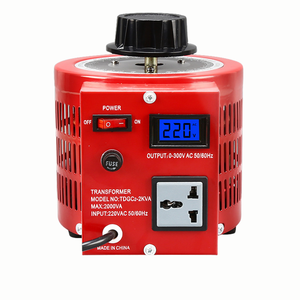 Dispositif de contrôle de tension triphasé AC manuel en cuivre avec bobine visible et échelle calibrée 15KVA-TSGC2 - Product Image 2