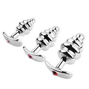 سدادة شرجية معدنية من مصنع دونغكاي بأحجام صغيرة/متوسطة/كبيرة، سدادة شرجية كريستالية ماسية، لعبة جنسية مثيرة للرجال والنساء - Product Image 2