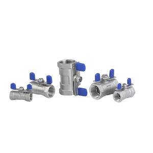 Vanne à boisseau sphérique papillon monobloc sur mesure en acier inoxydable 304, 1/2 " et 3/4 ", pour systèmes d'alimentation en eau, filetage femelle NPT, fabricant de <span class=keywords><strong>vannes</strong></span> à boisseau sphérique - Product Image 3