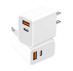 CE /CCC 33W 2 Ports USB Wall GaN Fast Charger USB-C USB-A for IPhone for iPad for Iwatch