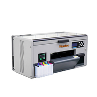 Printer DTF Mini A3 Warna-warni untuk Desktop dengan 6 Warna, Mesin Cetak Kaos 30cm, Printer Flatbed DTF untuk Artefak Kustom dalam Jumlah Kecil