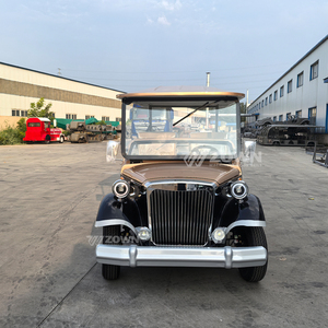 Voiture électrique rétro haute performance, 8 places, batterie au lithium, homologuée CE, pour sites touristiques et ensembles hôteliers - Product Image 2