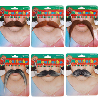 Faux moustaches auto-adhésif nouveauté fausse barbe Pirate détective moustaches autocollants mascarade Halloween fête fournitures