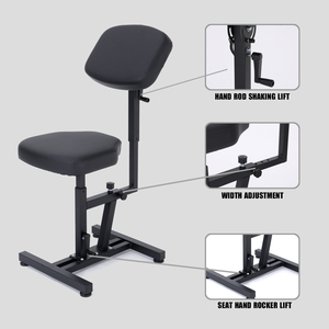 Silla Multifuncional para Salón de Tatuajes, Respaldo Ajustable, Estructura de Acero, Banco Elevador para Tatuajes, Muebles para Artistas del Tatuaje - Product Image 3