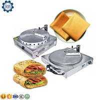 Machine à crêpes rotative de 50 cm de diamètre pour la fabrication de roti au gaz, machine à mini-crêpes