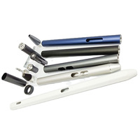 Mecanizado CNC para la fabricación de kits de carcasas de aluminio para torneado de bolígrafos, anodizado arenado; diseños personalizados bienvenidos, muestras gratuitas