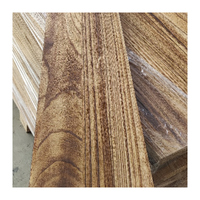 Vente directe d'usine de meubles en bois véritable Table à manger de cuisine Tables d'extrémité de dalle de bois à bord vivant