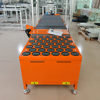 Système de trieur à courroies croisées automatique haute capacité avec déviateur à roues escamotables pour la logistique d'entrepôt et l'expédition express
