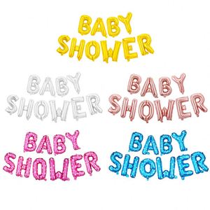 16Inch Shower Gender Reveal <b>Decorations</b> Letters <b>Balloon</b> Banner Foil <b>Balloons</b> Set Baby Boy Girl Party Supplies - Product Image 1