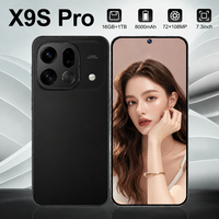 Smartphone X9S Pro 5G, appareil photo 108MP, écran FHD 7,3 pouces, batterie 8000mAh, 16Go+1To, processeur Deca Core, Android 15, reconnaissance faciale, téléphone mobile LTE
