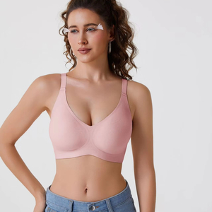 <span class=keywords><strong>Soutien</strong></span>-<span class=keywords><strong>gorge</strong></span> pour femmes à grande taille, sans coutures ni armatures, couleur unie, vente en gros - Product Image 6