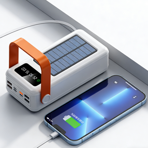 Caricabatterie Portatile 30000mAh Power Bank Solare per Telefoni Cellulari Doppia USB Grado <span class=keywords><strong>A</strong></span> <span class=keywords><strong>Powerbank</strong></span> Solare Ricarica Rapida 50000mAh - Product Image 3