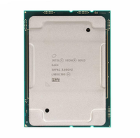 Processeur serveur Xeon Gold 6244 3,6 GHz, socket LGA2011-3, 22 cœurs, cache L3 30 Mo, 140 W, 14 nm, emballage en plateau, stock d'occasion