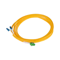 Cordon de raccordement à fibre optique personnalisé Duplex LC APC à UPC 2 Core 1 3M Jumper monomode 9/125um SM 2.0 3.0mm