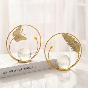 Bola de Cristal de Lujo, Artículo Decorativo para el Hogar, Pieza Decorativa para Mueble de TV, Decoración Creativa, Bola de Cristal con Mariposas - Product Image 2