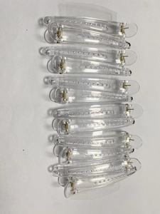 Pince à franges transparente personnalisée en plastique de 9 cm pour femme, antidérapante, avancée, sans trace, pour fixation de cheveux, modèle <span class=keywords><strong>2026</strong></span> - Product Image 5