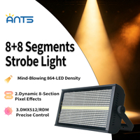 Lumière stroboscopique OEM personnalisée 240W 864 LED RGB 5050 + 96 LED blanches 8+8 segments pour DJ, club, bar, concert, mariage, fête, scène