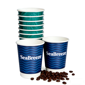 Gobelets à café jetables en carton personnalisés avec logo, 8 oz, 12 oz, 16 oz, à paroi simple ou double, pour boissons chaudes, avec couvercle - Product Image 5