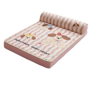 Dog Bed <b>Rectangular</b> Polyester Fiber Washable Pet Mat For Dog Four Seasons Use - Product Image 2