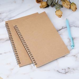 Spiral <b>Notebook</b> Bulk Leather Hardcover <b>Lined</b> for Travel Writing Office & School Supplies Gift 100 Pages Thermal Binding - Product Image 2