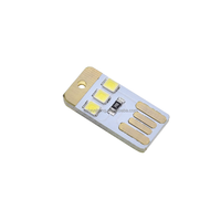 10 unids/lote Mini ultrafino móvil USB pequeña luz LED luz USB Camping Luz