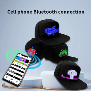 Gorra LED Programable con Control por Aplicación Bluetooth, Texto Personalizado, Patrones, Animaciones, Gorra de Béisbol para Fiestas, Regalo Novedoso - Product Image 4