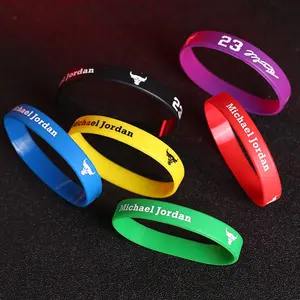 Kunden spezifisches Gummi-elastisches Handgelenk-Handband Silikon-Armband Graviertes Silikon-Armband für kunden spezifische