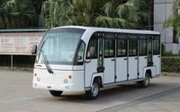 Nouveau design de voiture de bus touristique 17 places entièrement fermée à bon prix, navette avec porte mini bus classique plomb-acide lithium-ion