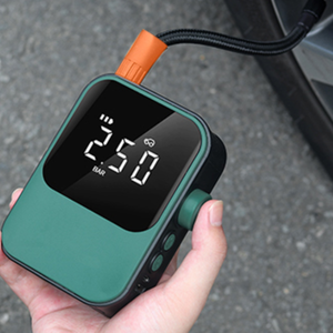 SAHOO – <span class=keywords><strong>gonfleur</strong></span> de pneus électrique portable haute pression, 150PSI, mini pompe manuelle, manomètre, semi-automatique, léger, pour vélo - Product Image 2