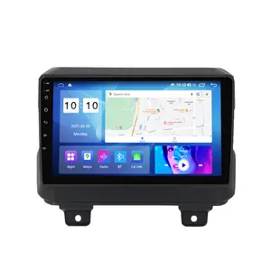 MEKEDE MS radio mobil Android, 360 video, kamera panorama DSP layar IPS untuk Jeep Wrangler 2018-2019 8 + 128GB WIFI GPS