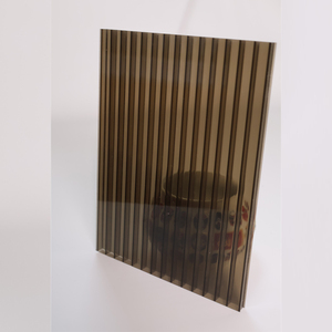Modern Design Polycarbonate Twin- Wall Hollow Sheet for Hotel <strong>Plastic</strong> Greenhouses <strong>Roofing</strong> Green Color - Product Image 1