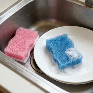 12*6*3 Grosir Pabrik Spons Nano Berkualitas Tinggi Blok Putih Pink Penghapus Melamin Spons Ajaib Dapur Pembersih - Product Image 4