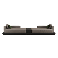 Sofá de habitación de hotel moderno personalizado para sala de estar, dormitorio y servicio de habitación, muebles de hotel de calidad