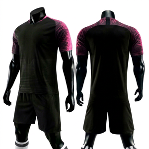 Nueva llegada logotipo personalizado uniforme de fútbol transpirable cuello redondo camiseta de fútbol de calidad superior al por mayor uniforme de fútbol de bajo precio - Product Image 1