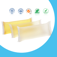 Adhésif de positionnement thermofusible jetable à base de SIS certifié SGS Cheshrie, sans danger pour la peau, pour serviettes hygiéniques féminines