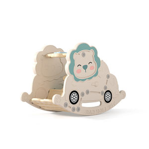 Cheval à bascule et chaise 2-en-1 pour bébé, balançoire électrique multifonctionnelle grande et épaisse pour intérieur avec jouets musicaux pour nouveau-nés de 0 à 24 mois - Product Image 1