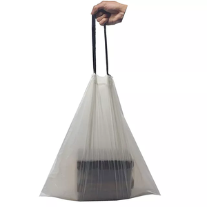 Sacs poubelles transparents pour cuisine de 13 gallons avec cordon de serrage - Product Image 1
