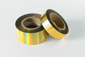 Film pencetak panas Foil Transfer panas bermotif kustom seri emas untuk kemasan
