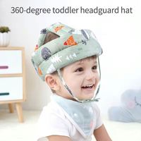 Casque de sécurité pour bébé, doux et confortable, en coton, réglable, casquette de baseball protectrice pour tout-petits