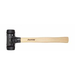 WIHA - 10140 Marteau à face souple Safety medium soft/medium soft avec manche en hickory et tête de frappe ronde HAMMERS AND CHISELS - Product Image 1