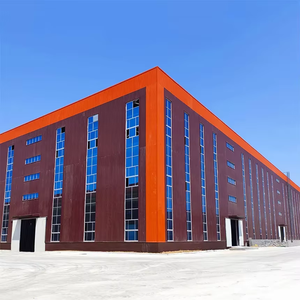 Bâtiment d'église préfabriqué en acier léger de conception moderne, panneaux isolés à longue portée, structure en acier à ossature métallique, entrepôt découpé - Product Image 4