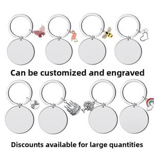 Llavero Personalizado de Moda <span class=keywords><strong>con</strong></span> Logotipo, Impresión en Serigrafía Plateada, Aleación de Aluminio Metálico, Grabado Personalizado de Stranger Things - Product Image 6