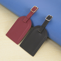 Étiquette de bagage en cuir de vachette de haute qualité avec logo personnalisé, étiquettes premium pour votre valise et étiquette de voyage