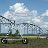 Système d'irrigation central pivotant mobile Daringfish de 10 hectares avec moteur de pompe numérique IoT et boîte de vitesses pour usage agricole